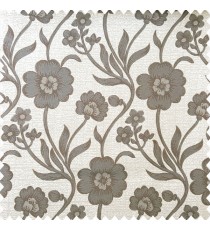 Grey cream and brown color beautiful natural Helianthemum scoparium flower texture finished background polyester main curtain
